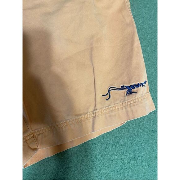 TRUE FLIES COTTON ORANGE CHINO SHORTS SIZE 34 - Picture 2 of 4